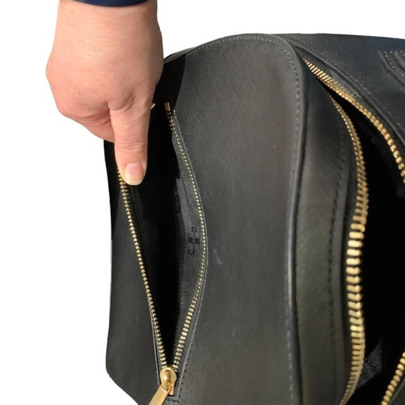 Tory Burch - Leather Black Emerson Backpack, EUC - Picture 4 of 12